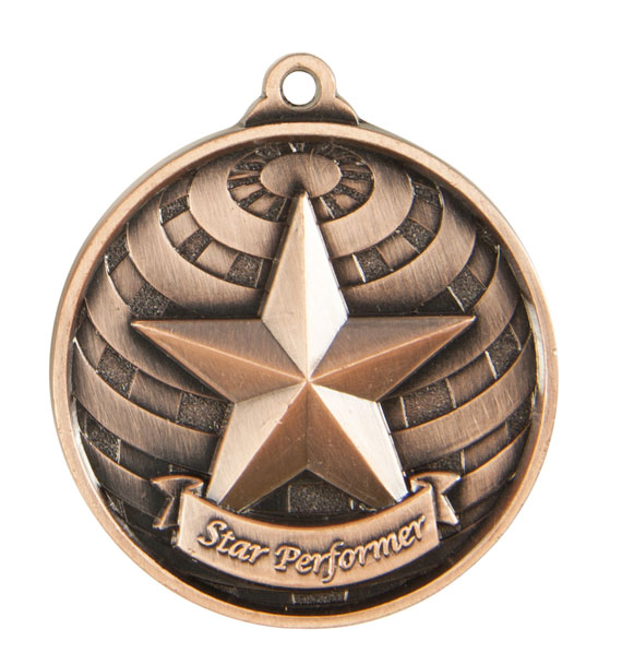 Global Medal-Star Performer Bronze 50mm | Custom Wizard