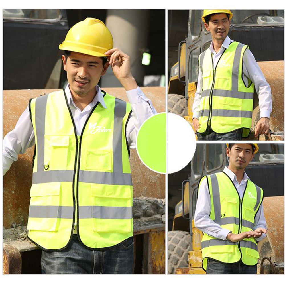 Building Construction High Visibility Safety Vest | Custom Wizard