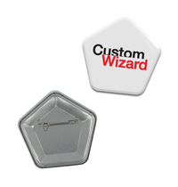 Design Your Own Star Button Badges Online