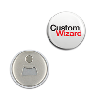 Round Neodymium Bottle Opener Fridge Magnet