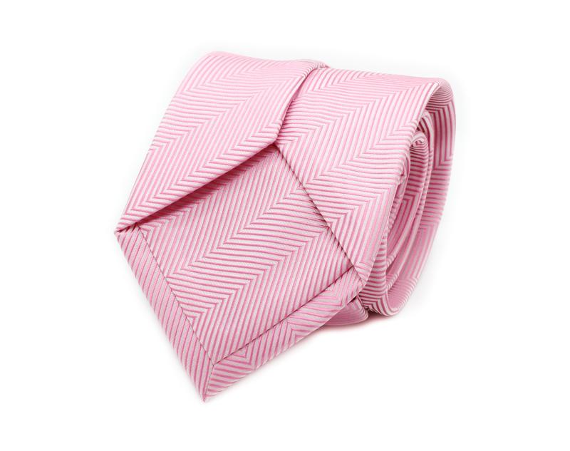 Featured on the lower back part of the tie, can customise with additional tonal or coloured logo, printed or woven.