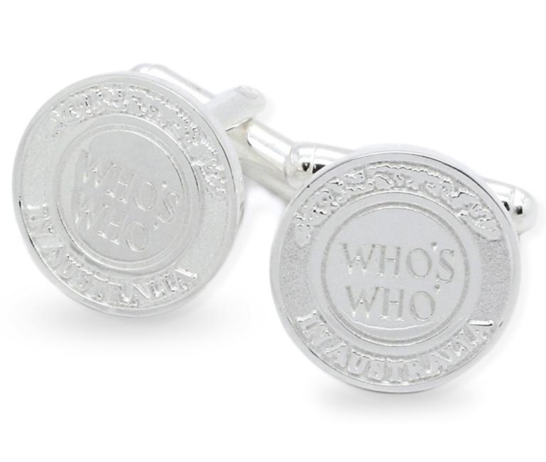 Sample Cufflink with Sterling Silver Plating